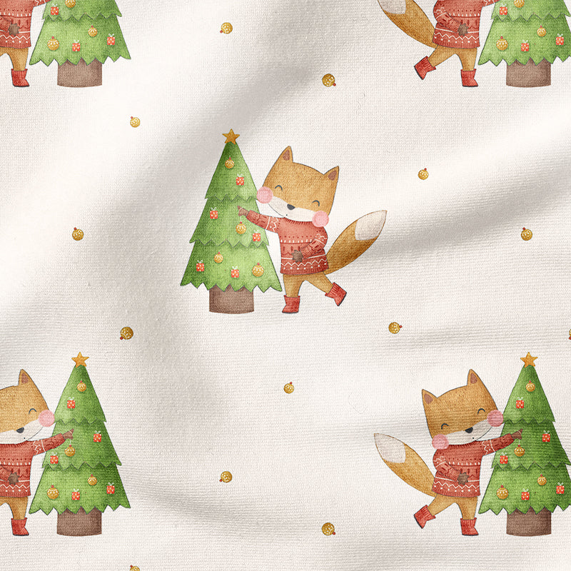 0.5m BIO French Terry Merry Foxmas