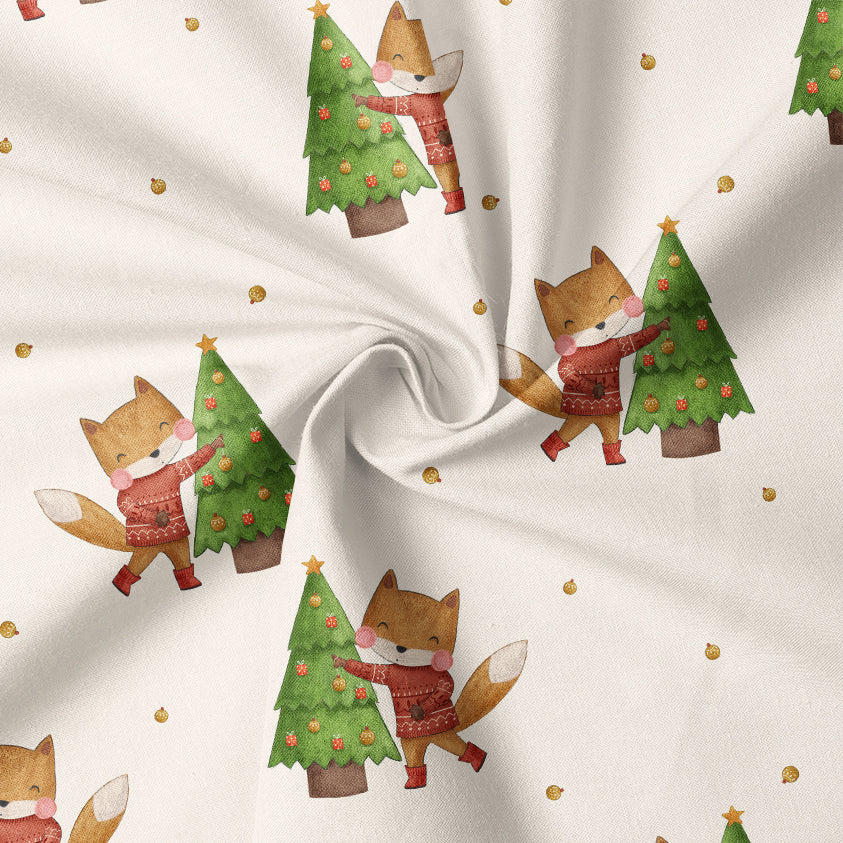 0.5m BIO French Terry Merry Foxmas