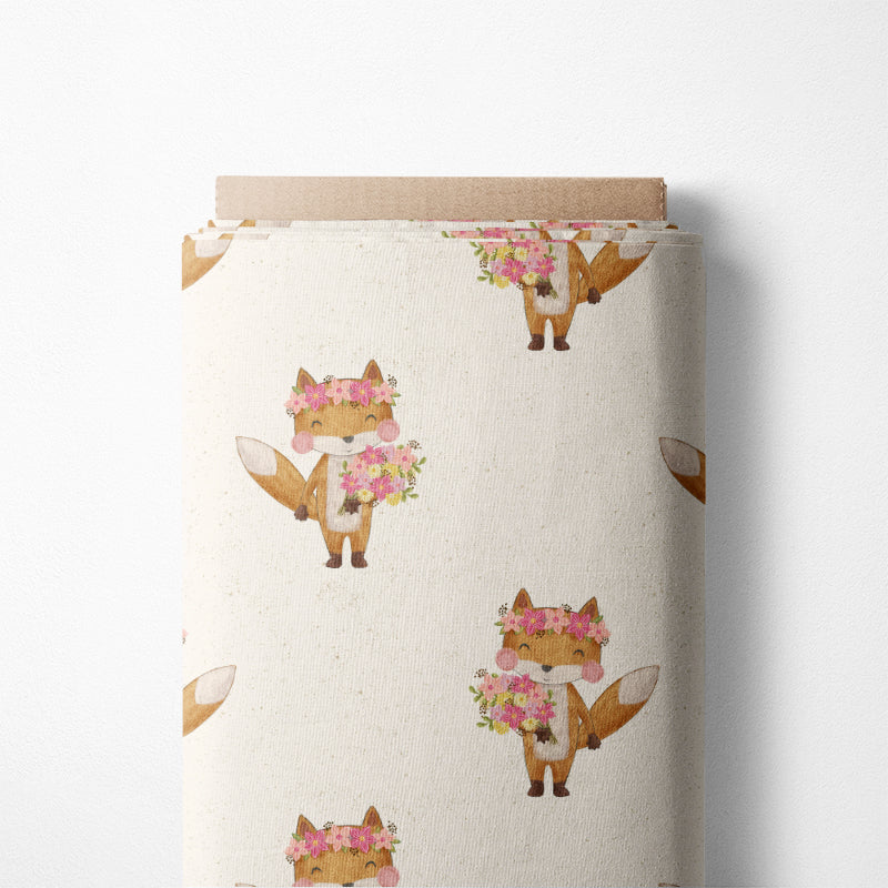 0.5m BIO French Terry Flower-Foxi