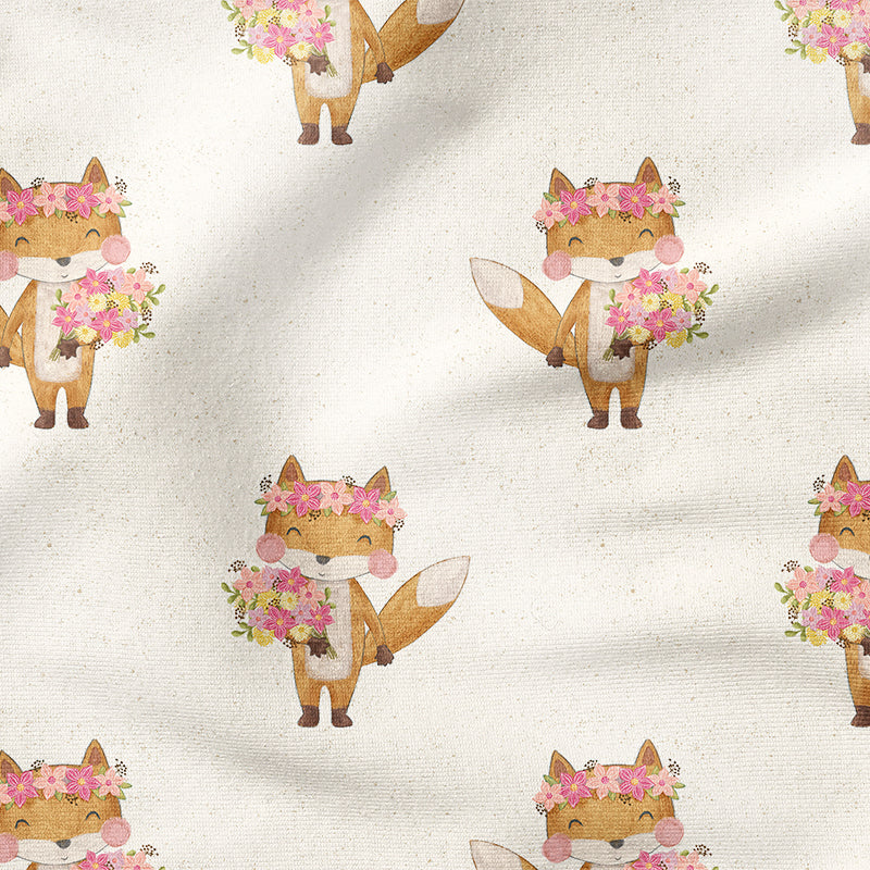 0.5m BIO French Terry Flower-Foxi