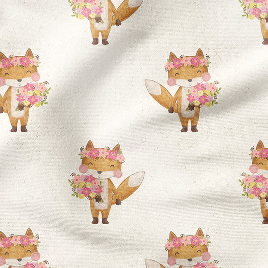 0.5m BIO French Terry Flower-Foxi