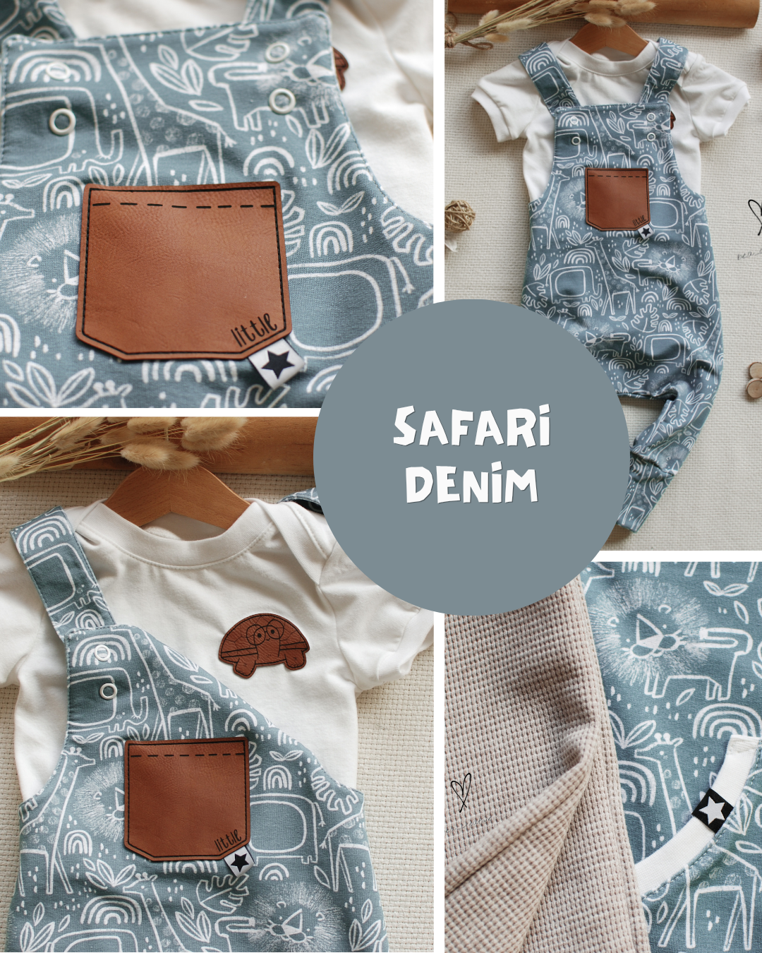 0.5m BIO French Terry Safari denim *VORBESTELLUNG*