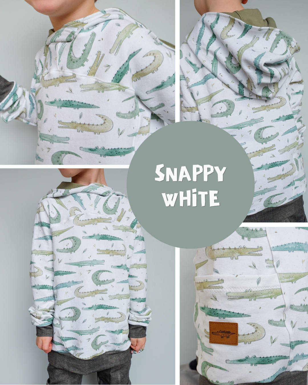 0.5m BIO French Terry Snappy white *VORBESTELLUNG*