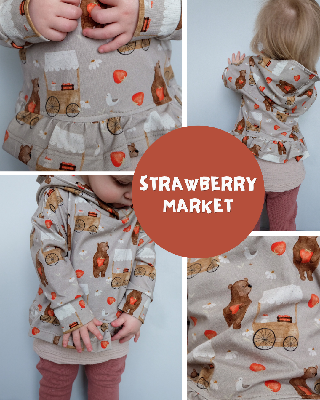0.5m BIO French Terry Strawbeary Market *STOFFÜBERSICHT*