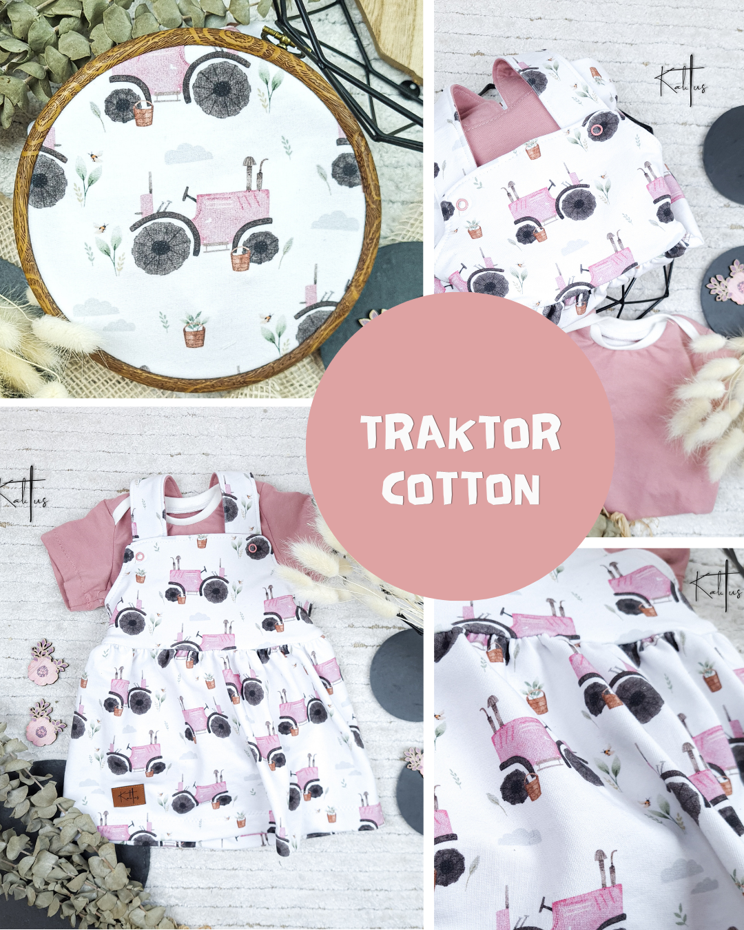 0.5m Biojersey Traktor cotton