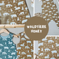 0.5m BIO French Terry Waldtiere honey *STOFFÜBERSICHT*