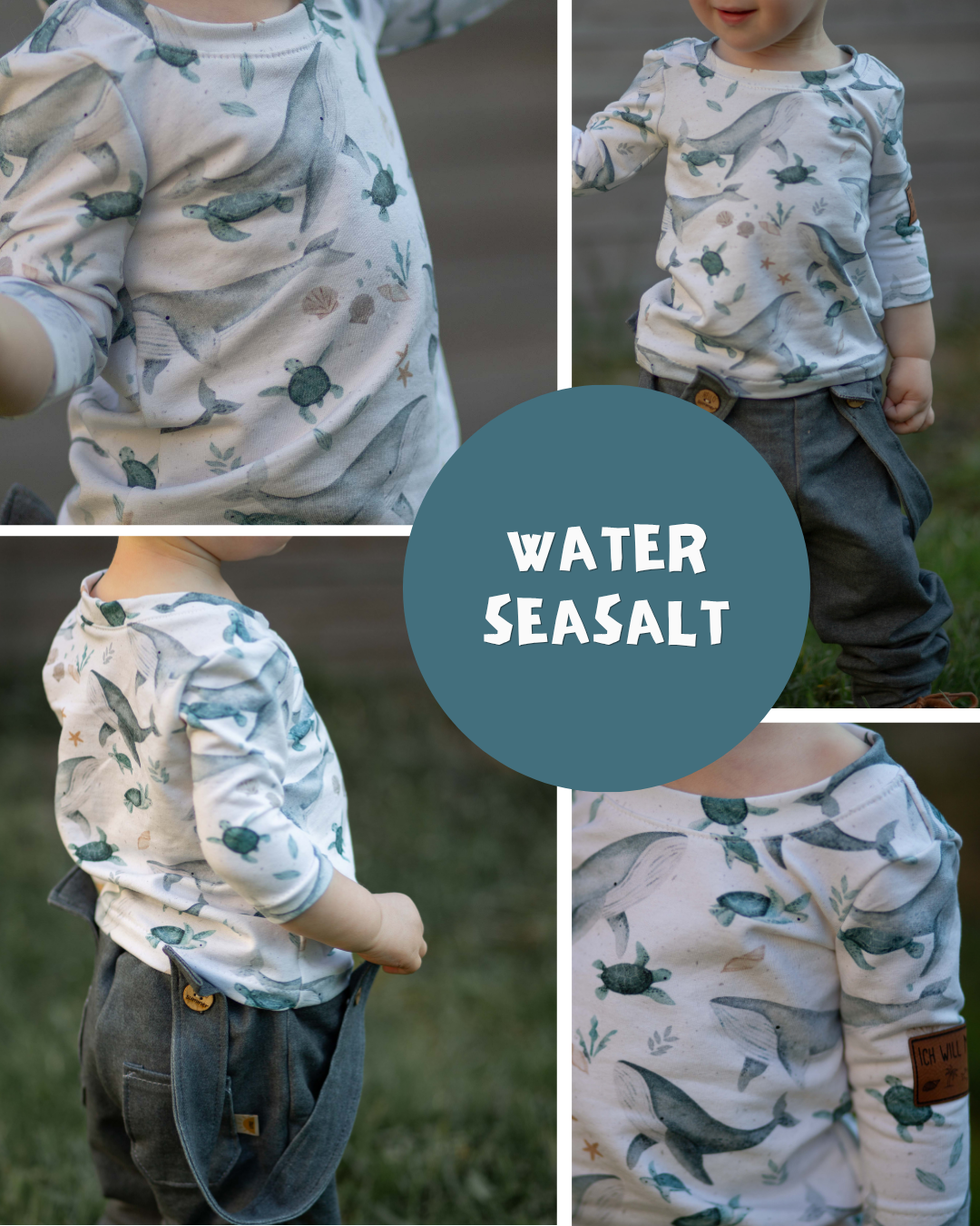 0.5m BIO French Terry Water seasalt