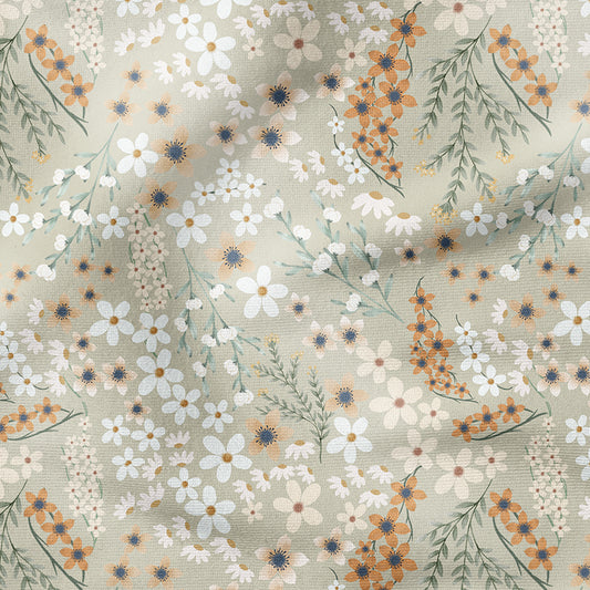 0.5m BIO French Terry Tea-Flowers