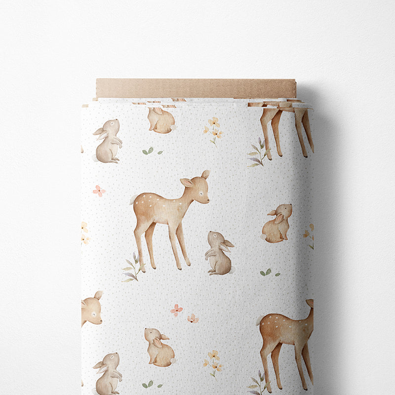 0.5m BIO French Terry Little Fawn and Rabbit *VORBESTELLUNG*