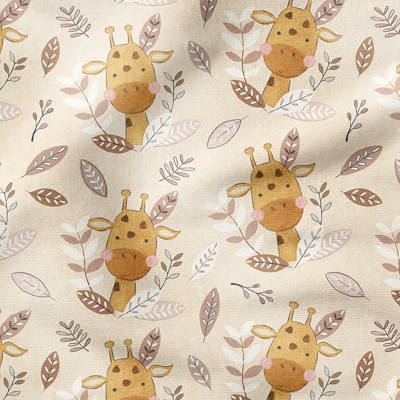 0.5m BIO French Terry Giraffe Vanilla *STOFFÜBERSICHT*
