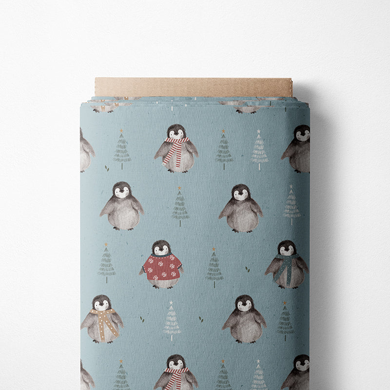 0.5m BIO French Terry Pinguin Gigi denim *STOFFÜBERSICHT*