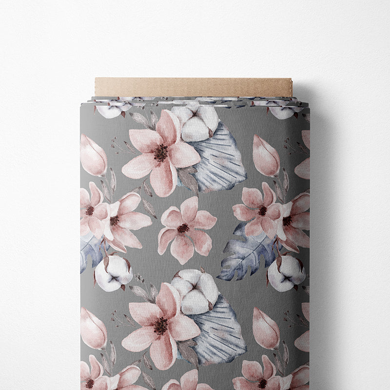 0.5m BIO French Terry Eves Flowers grey *VORBESTELLUNG*