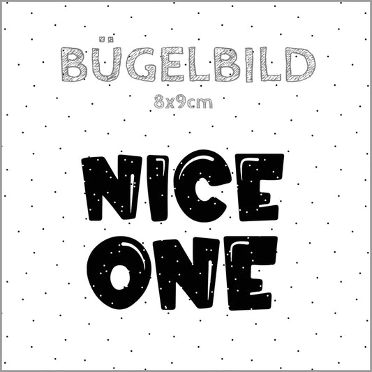 Bügelbild Nice One | 8x9cm