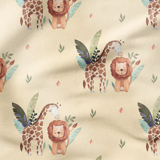 0.5m BIO French Terry Giro Giraffe und Löwe Leo *VORBESTELLUNG*