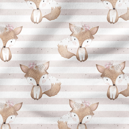 0.5m BIO French Terry Flower-Fox