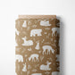 0.5m BIO French Terry Waldtiere honey *VORBESTELLUNG*