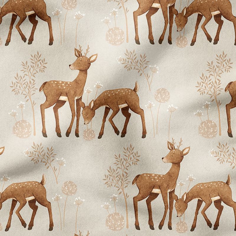 0.5m BIO French Terry Roe Deer cream *VORBESTELLUNG*