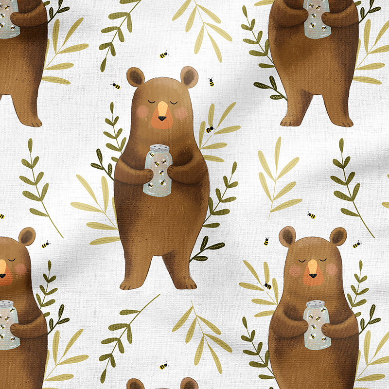 0.5m BIO French Terry Honey Bear *STOFFÜBERSICHT*