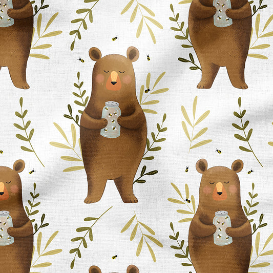 0.5m BIO French Terry Honey Bear *STOFFÜBERSICHT*