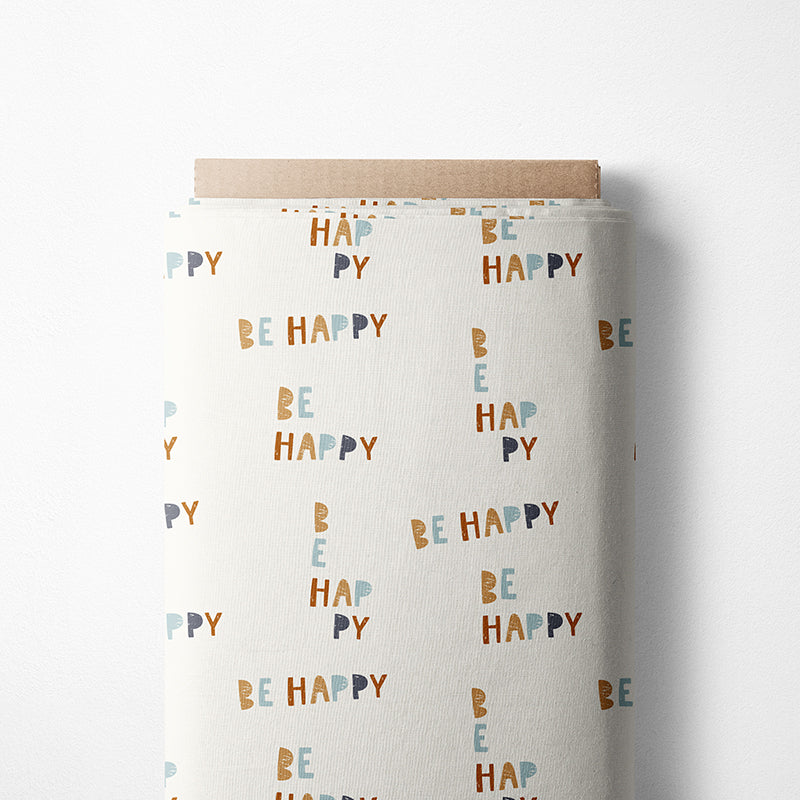 0.5m BIO French Terry Be Happy rainbow *STOFFÜBERSICHT*