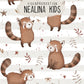 0.5m BIO French Terry Roter Panda stripes *VORBESTELLUNG*