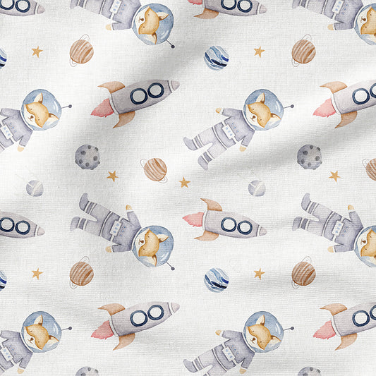 0.5m BIO French Terry Space Fox Linen *VORBESTELLUNG*