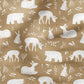 0.5m BIO French Terry Waldtiere honey *VORBESTELLUNG*