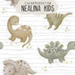 0.5m BIO French Terry Dinosaurier stripes *VORBESTELLUNG*