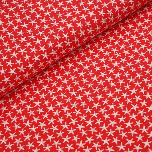 RESTSTÜCK 100cm Biojersey Starfish rot