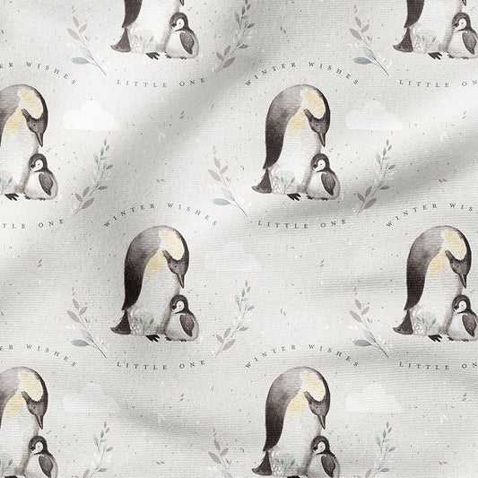 0.5m BIO French Terry Pinguin Mama mink *VORBESTELLUNG*