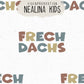 0.5m BIO French Terry Frechdachs rainbow *VORBESTELLUNG*