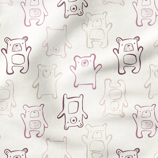 0.5m BIO French Terry My Little Bear rosa *VORBESTELLUNG*
