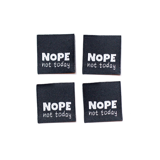 Weblabel Nope not today | 4er Pack