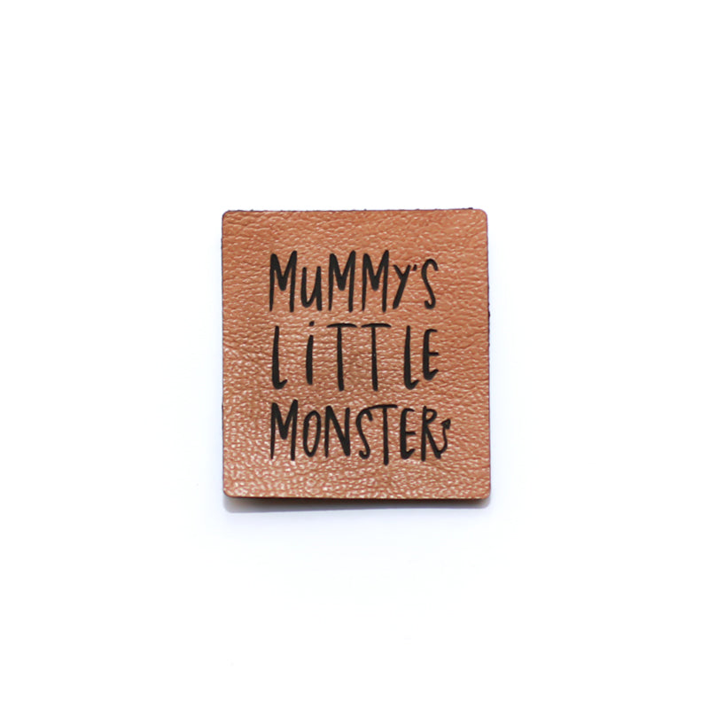 Kunstlederlabel Mommys Little Monster | 1 Stück