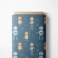 0.5m BIO French Terry Roboter blau *VORBESTELLUNG*