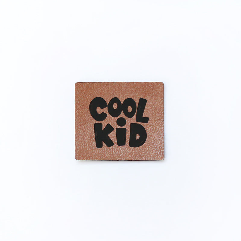 Kunstlederlabel Cool Kid | 1 Stück