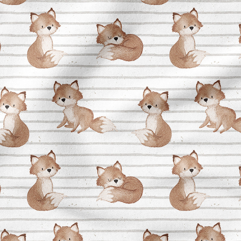 0.5m BIO French Terry Ferdi Fuchs stripes *VORBESTELLUNG*