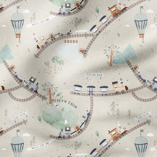0.5m BIO French Terry Train parchment *VORBESTELLUNG*