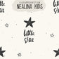 0.5m BIO French Terry Little Star black *VORBESTELLUNG*