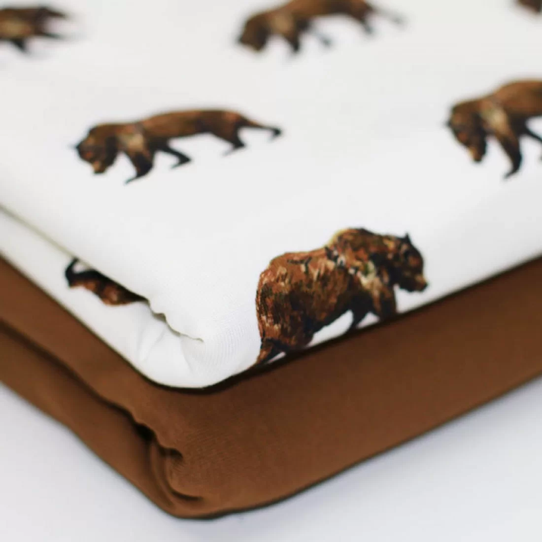 RESTSTÜCK 100cm Baumwolljersey Bären