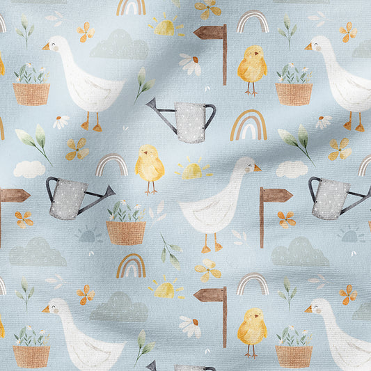 0.5m BIO French Terry Spring with Goose and Chicken
