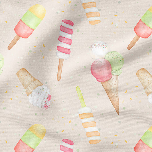 0.5m BIO French Terry Ice Cream