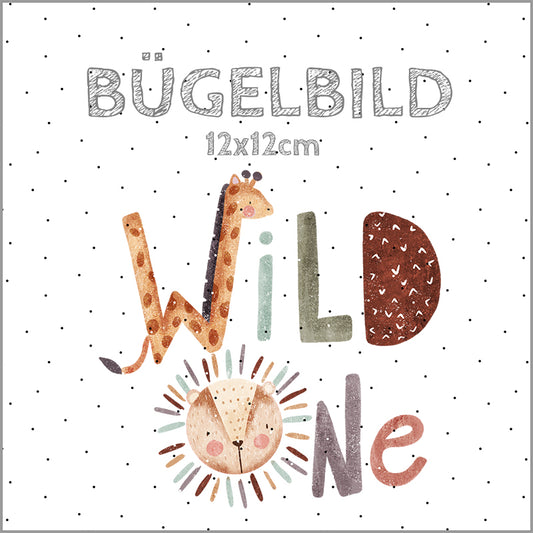 Bügelbild Wild One | 12x12cm
