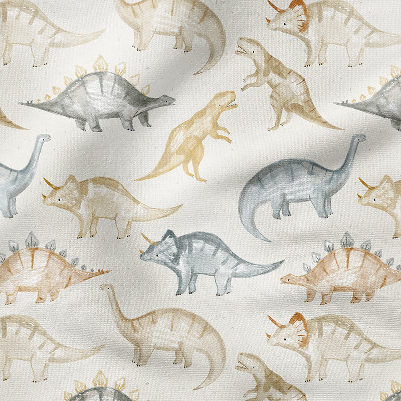 0.5m BIO Ribjersey Dino Tracks ecru *VORBESTELLUNG*