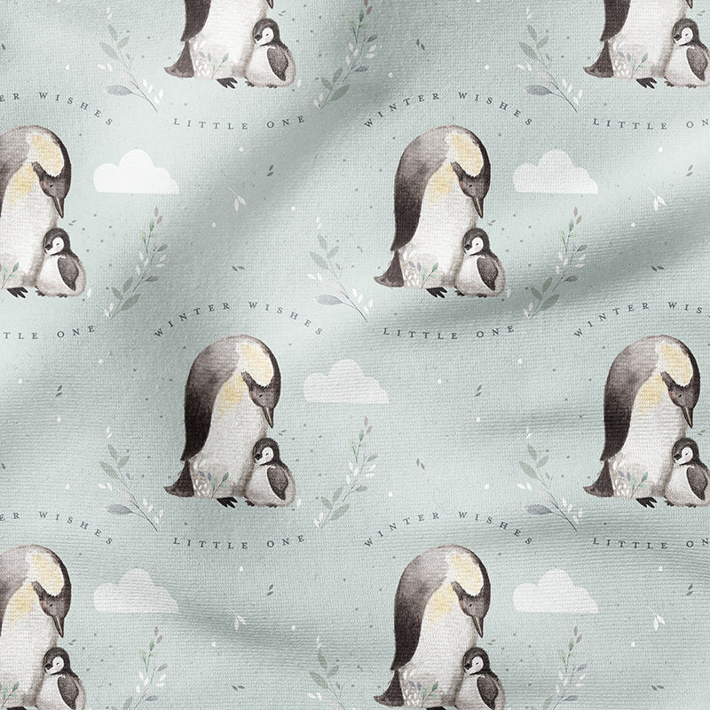0.5m BIO French Terry Pinguin Mama chalk *VORBESTELLUNG*