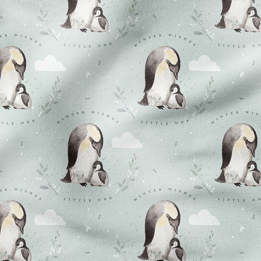 0.5m BIO French Terry Pinguin Mama chalk *VORBESTELLUNG*