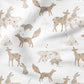 0.5m BIO French Terry Forest Animals white *VORBESTELLUNG*