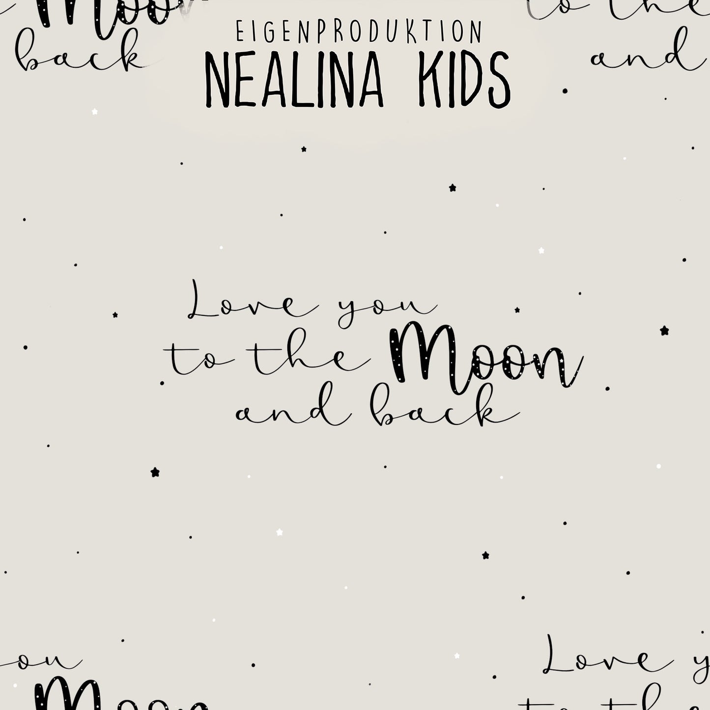 0.5m BIO Ribjersey Love you to the Moon stone