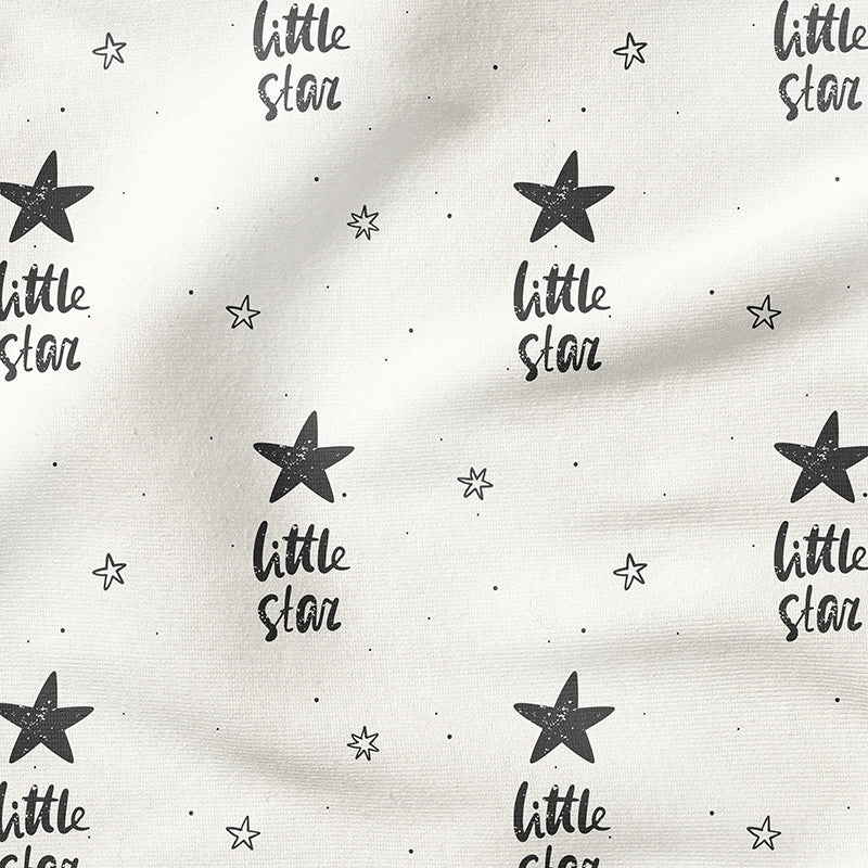 0.5m BIO French Terry Little Star black *VORBESTELLUNG*