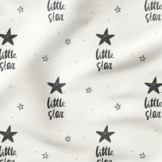 0.5m BIO French Terry Little Star black *VORBESTELLUNG*